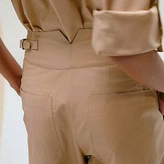 【新品未使用】ohotoro Chic Stripe Pants beige chic stripe pants | OHOTORO