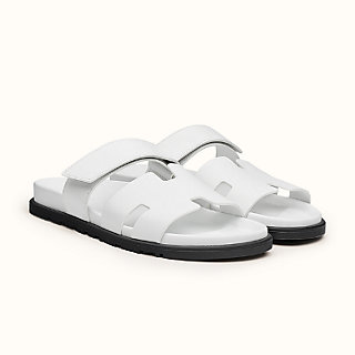 hermes chypre sandals white