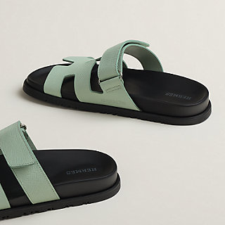 Hermès Chypre Sandals Epsom (Vert Jade) – The Luxury Shopper