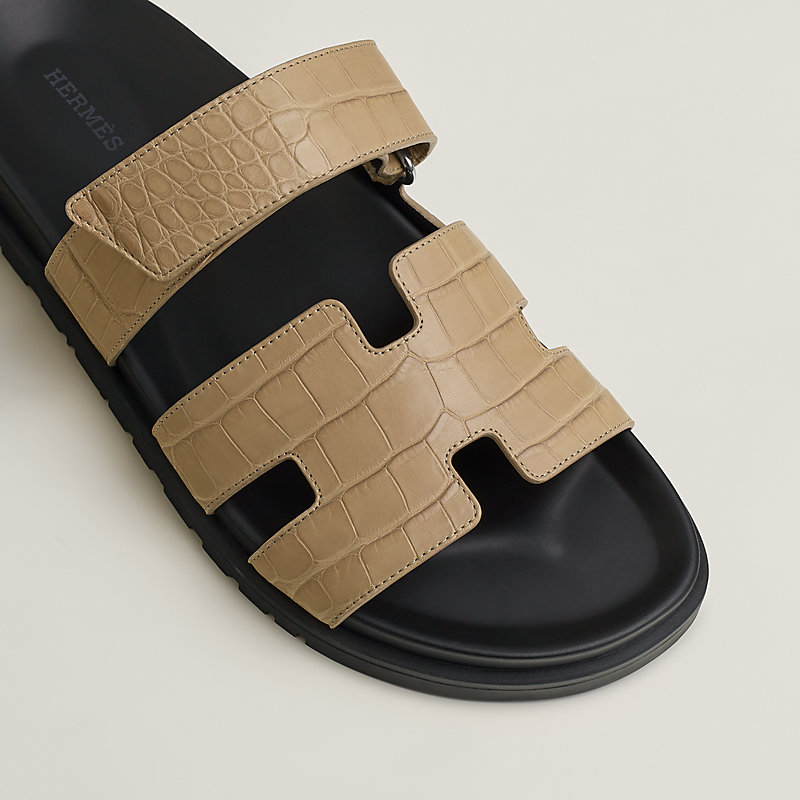 HERMES アフリカ チーター Chypre sandal - Beige | Hermès USA