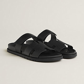 Chypre sandal - Black | Hermès USA