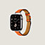Cinturino Apple Watch Hermès Simple Tour 42&nbsp;mm Attelage, Vista: vista frontale, front, vista 3 su 4