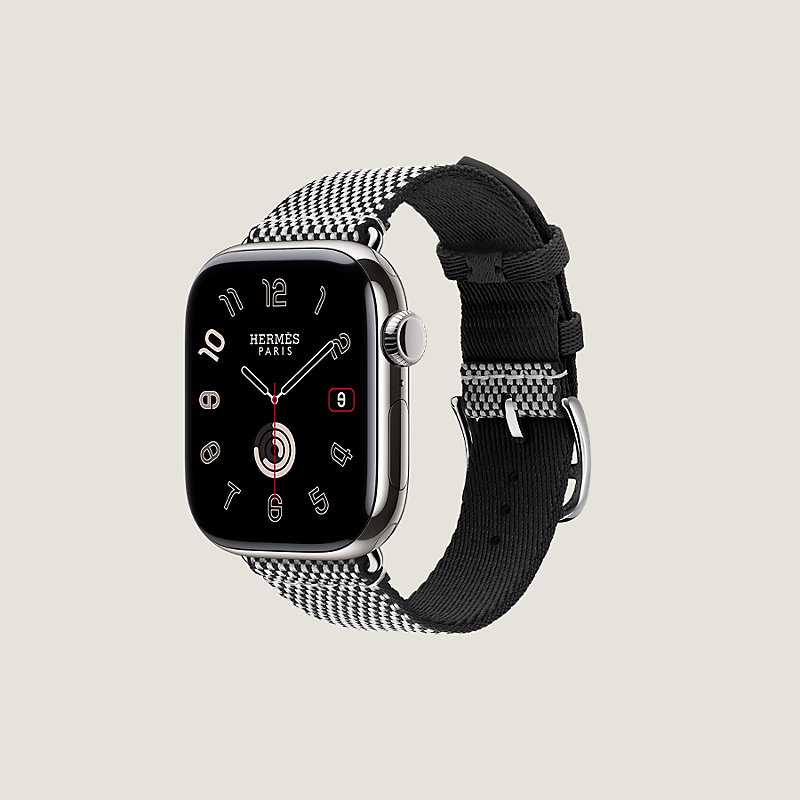 Cinturino Apple Watch Hermès Simple Tour 42 mm Toile H