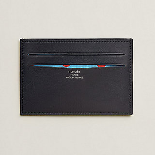 Hermes Citizen Twill Leather Card Holder 