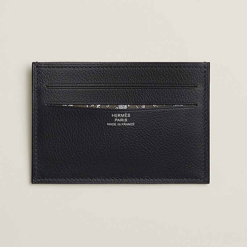 Citizen Twill Compact card holder - Orange | Hermès USA