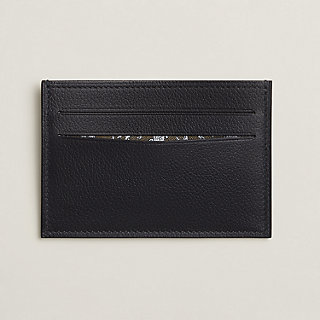 Citizen Twill Compact card holder - Orange | Hermès USA