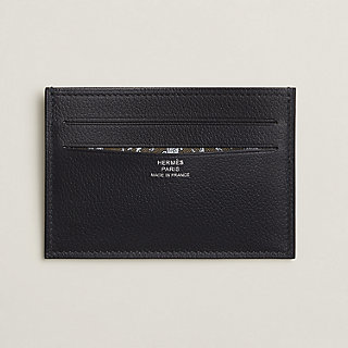 Citizen Twill Compact card holder - Orange | Hermès USA