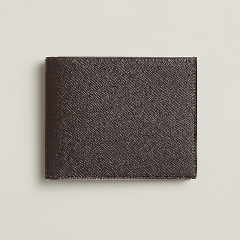 Citizen Twill Compact card holder - Red | Hermès USA