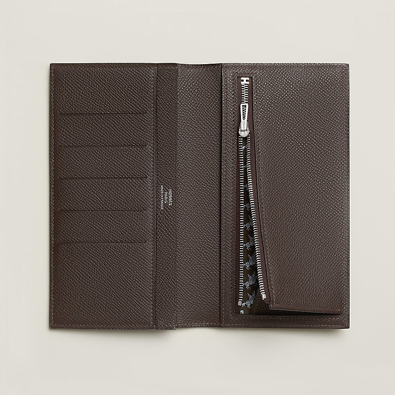 小物 Hermes Citizen Twill Long Veau Swift Citizen Twill Long wallet - Green | Hermès USA