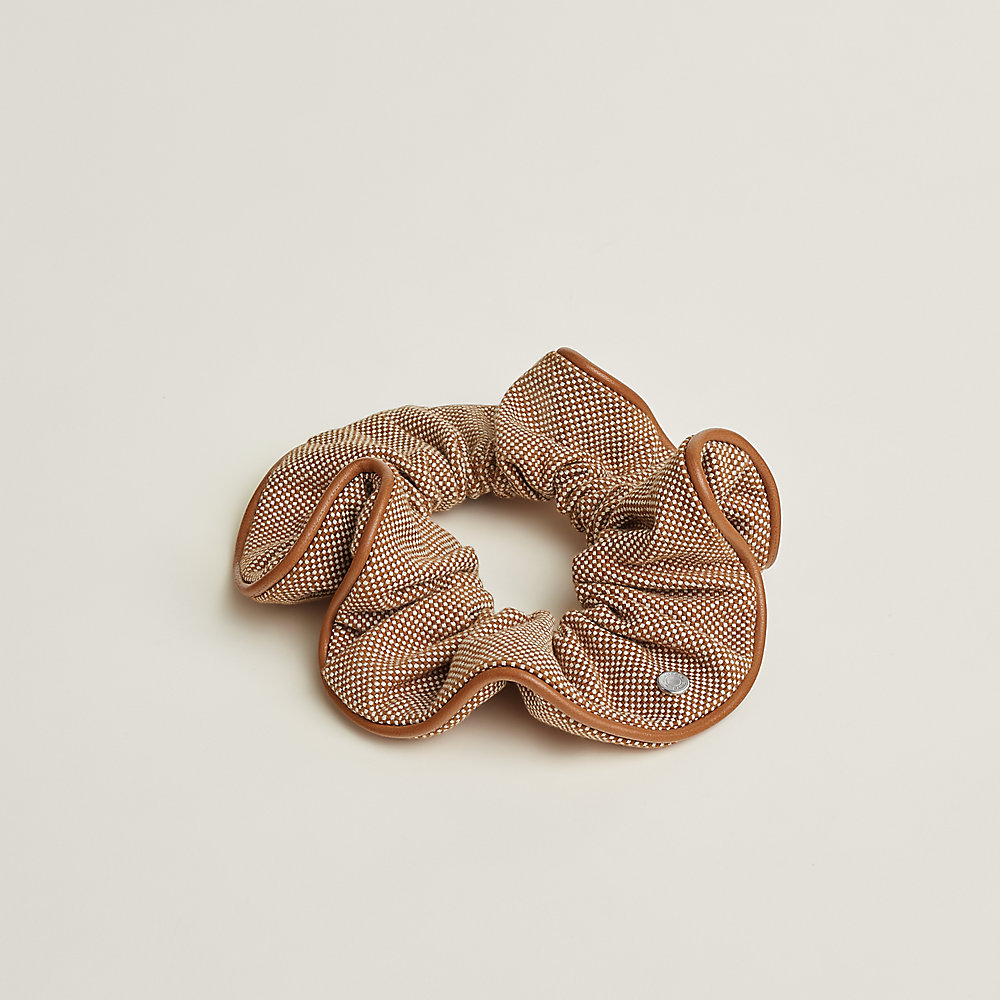 HERMES Claudia Scrunchie Gold Rose Azalee Hair Leather Women\'s HERMES Claudia Scrunchie Gold Rose Azalee Hair Leather Women main image 2