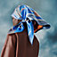 Clic-Clac double face scarf 90, View: Worn, worn, view 3 of 5