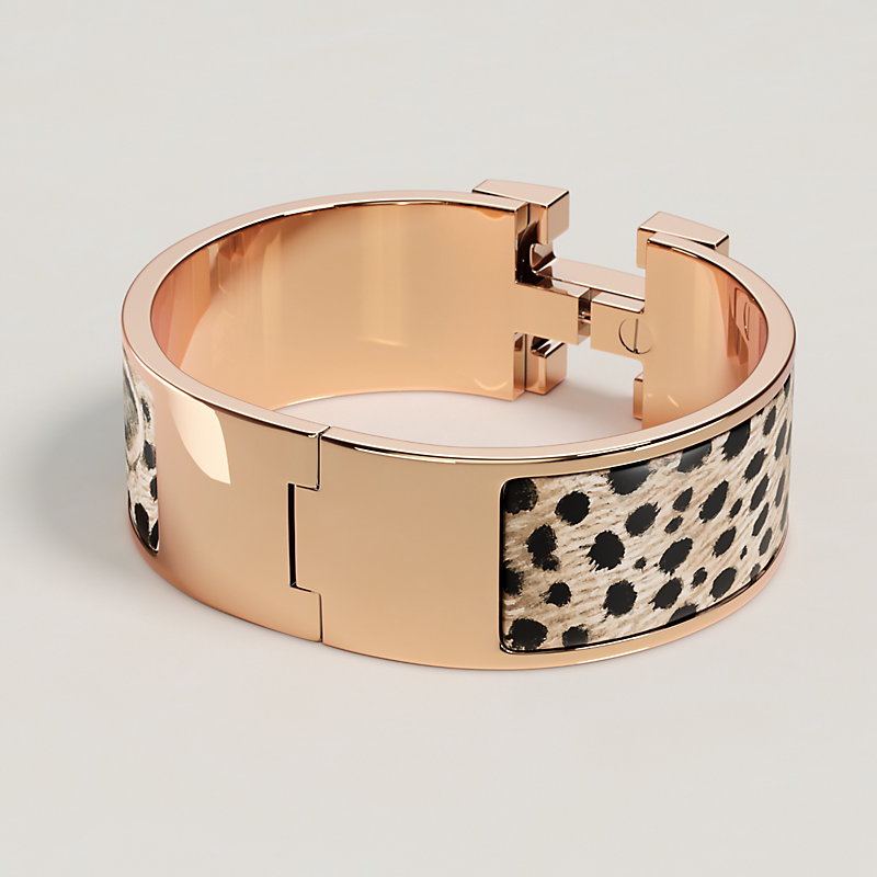 Clic Clac H Acinonyx Jubatus bracelet | Hermès USA