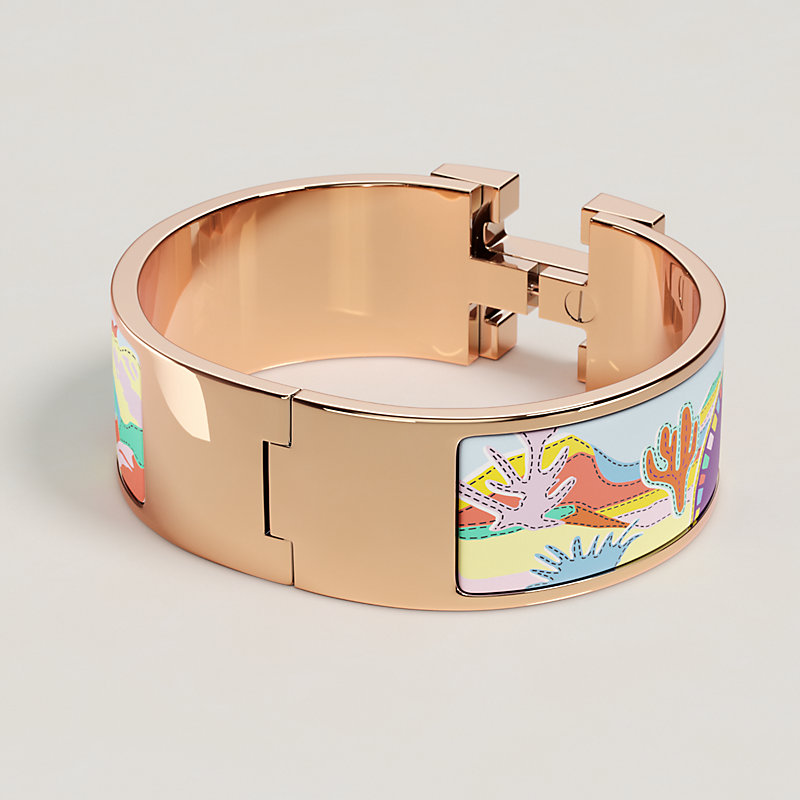 Clic Clac H Bottes Story bracelet - Yellow | Hermès USA