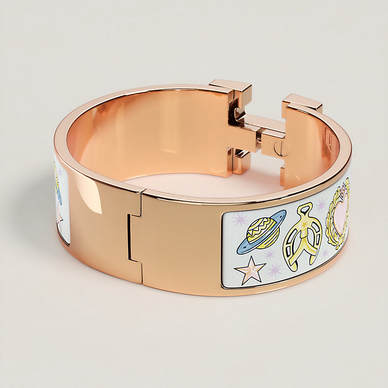 Hermès Jumping Red Enamel Clic H Bracelet | Hermes jewelry, Gold plated  bangles, Enamel bracelet