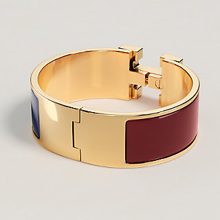 Color Click Clack Bracelet Red Hermès USA