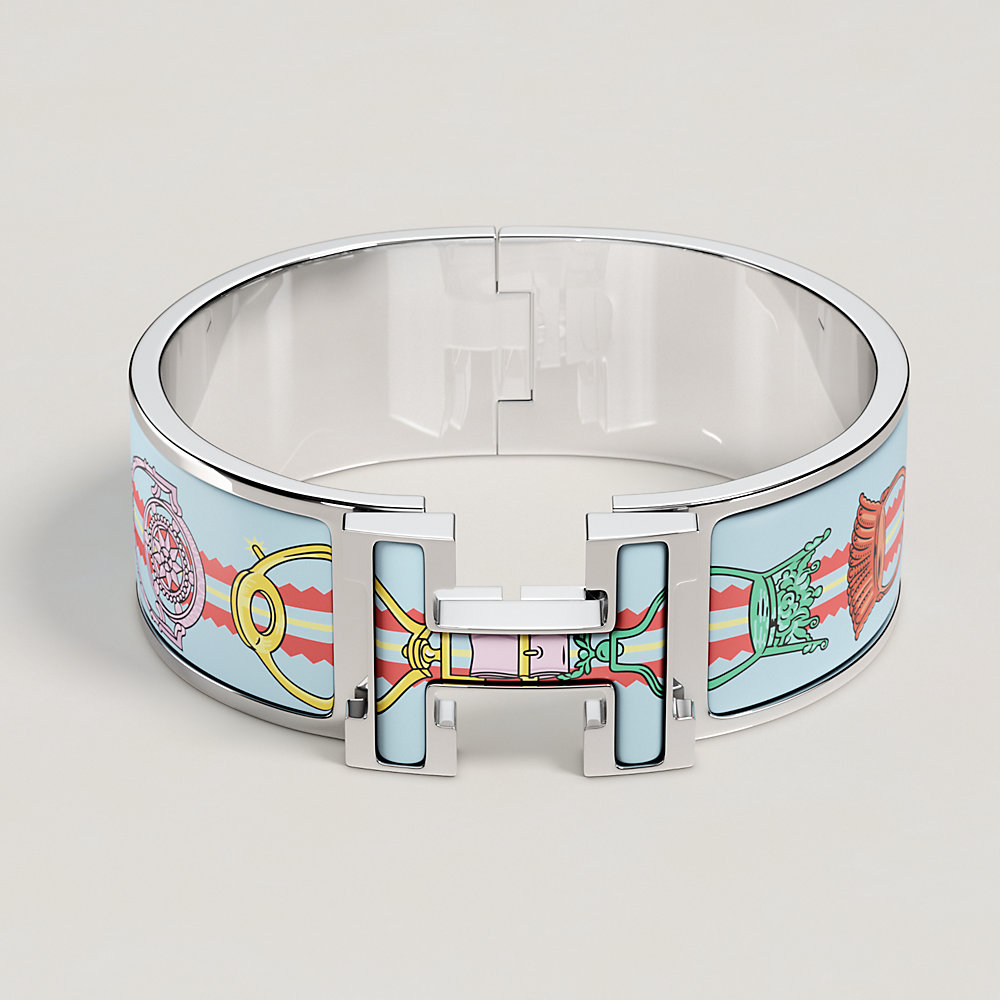 【大人上品】HERMES Clic Clac ブレスレット H Post and Cavalry Clic Clac H bracelet | Hermès Mainland China