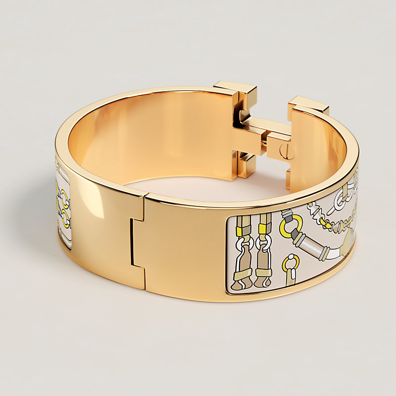 Clic Clac H Flora y Plata bracelet