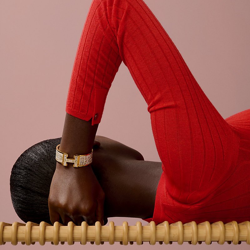 Clic Clac H Flora y Plata bracelet
