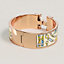 Clic Clac H Flora y Plata bracelet, View: Back, back, view 4 of 4