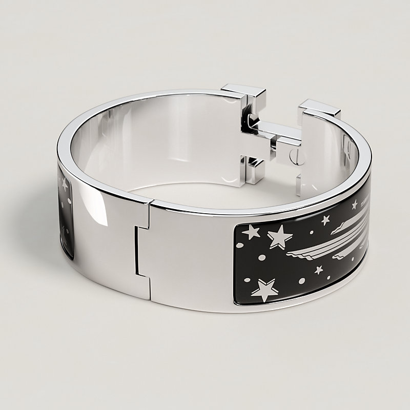 Clic Clac H Gloria Soli bracelet - Black | Hermès Singapore