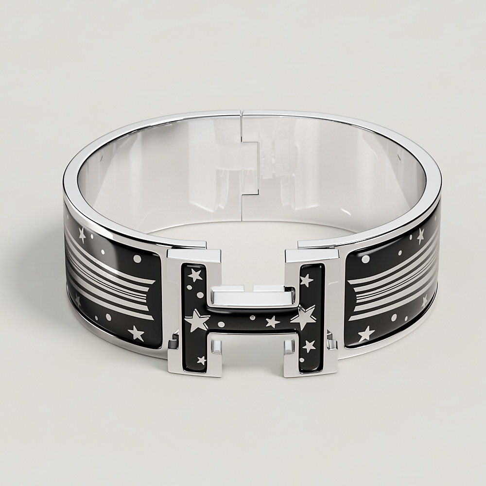Clic Clac H Gloria Soli bracelet - Black | Hermès Finland