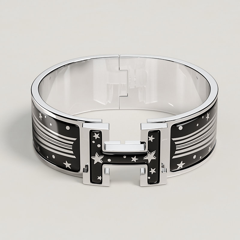Clic Clac H Gloria Soli bracelet - Black | Hermès Netherlands