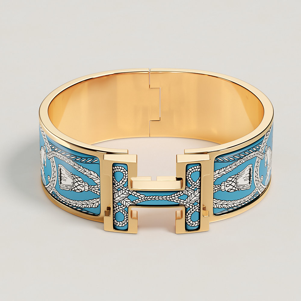 Clic Clac H Grand Apparat bracelet - Blue | Hermès UK
