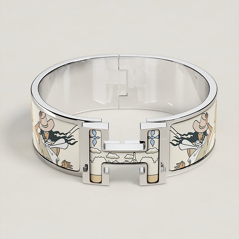 HERMES Kelly Gourmette Bracelet SH Sterling Silver - Timeless Luxuries-sonthuy.vn