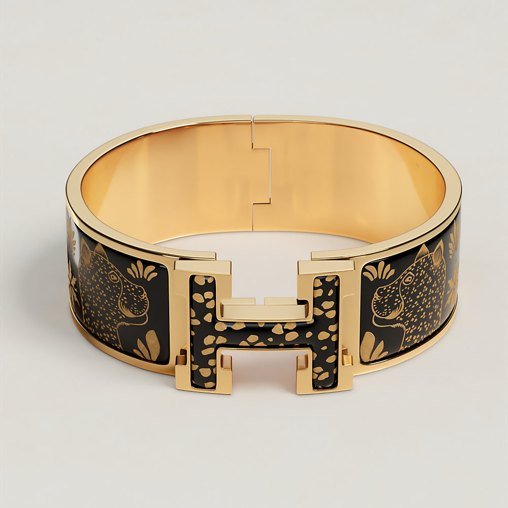 Clic Clac H Les Leopards bracelet | Hermès UK