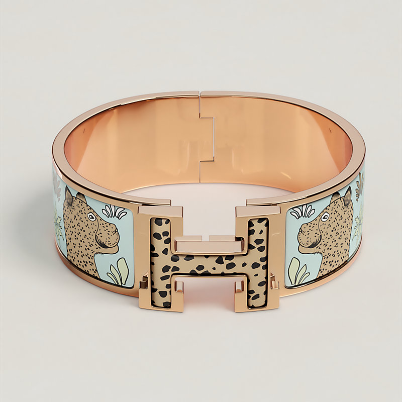 Clic Clac H Les Leopards bracelet | Hermès Canada