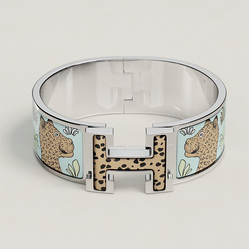 hermes leopard bangle