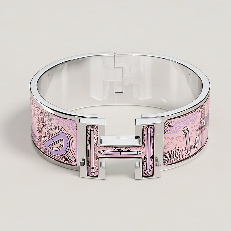 Clic Clac H Les Outils du Dessin bracelet - Purple | Hermès USA