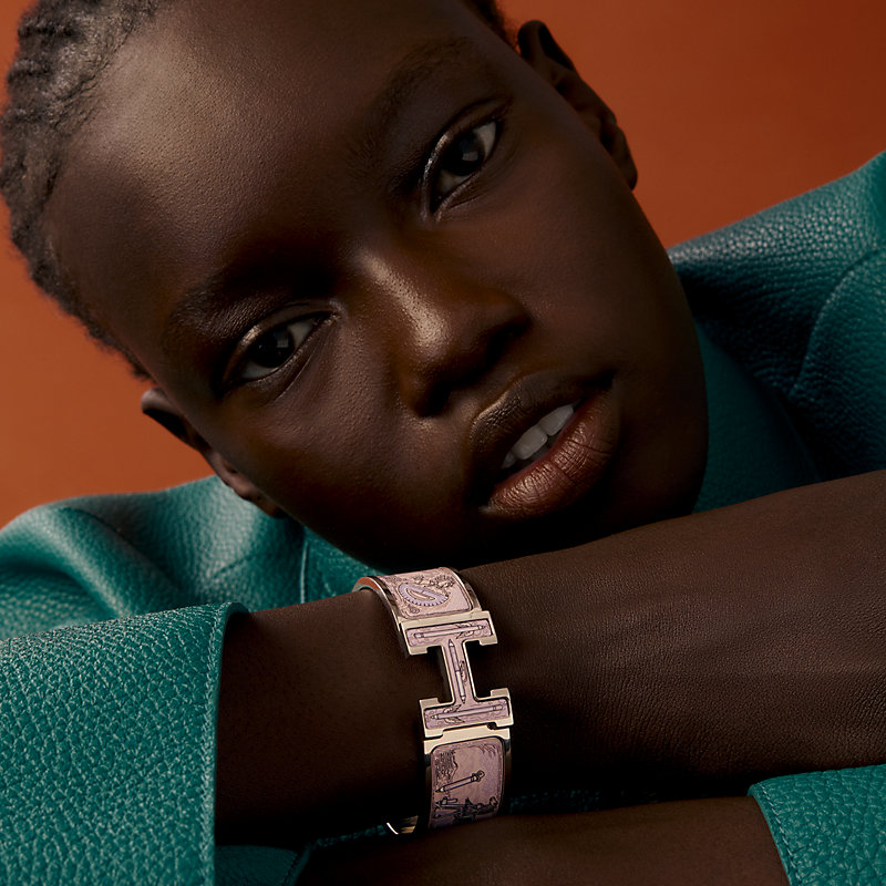 Clic Clac H Les Outils du Dessin bracelet - Purple | Hermès USA