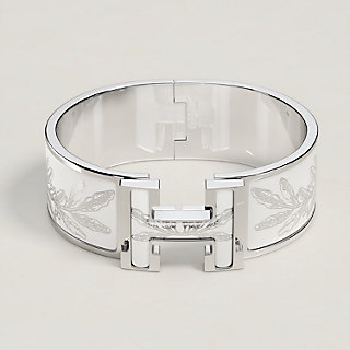 Clic Clac H Poste et Cavalerie bracelet - White | Hermès Singapore