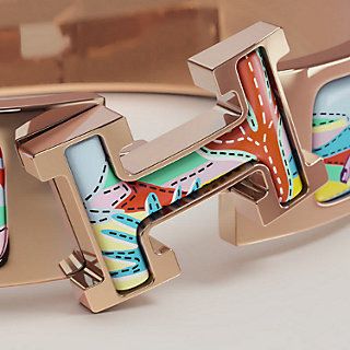 Clic H Bottes Story bracelet - Yellow | Hermès UK