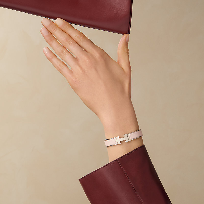 様 HERMES bracelet H ピンク バングル エルメス クリッ