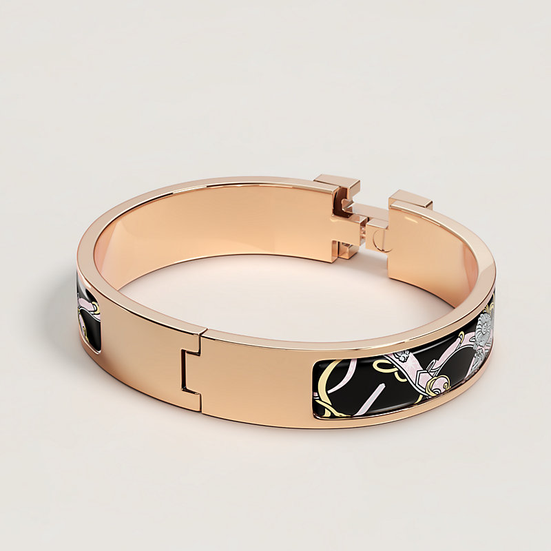 Clic H Bride de Cour bracelet - Pink | Hermès USA