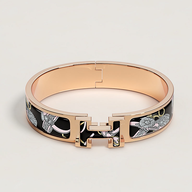 Clic H Bride de Cour bracelet - Pink | Hermès USA