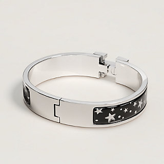 Clic H Gloria Soli bracelet - Black | Hermès Thailand