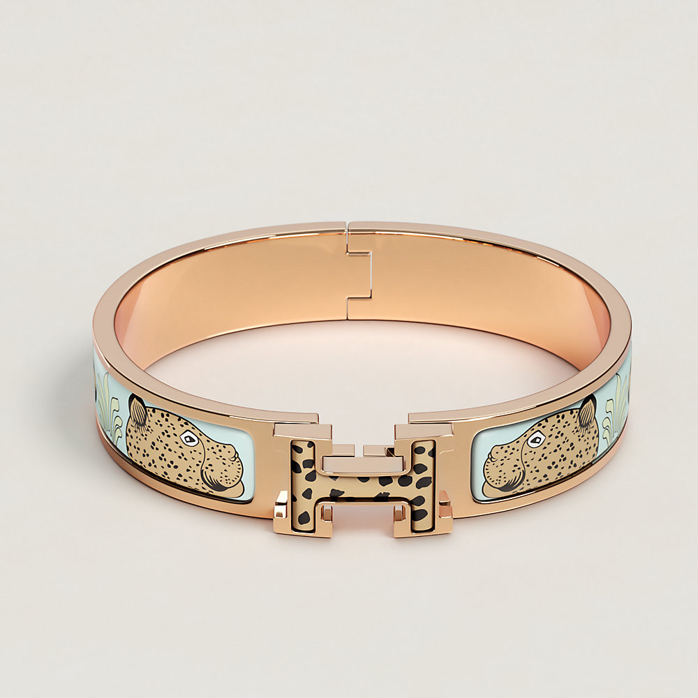 Clic H Les Leopards bracelet | Hermès Canada
