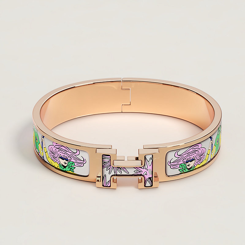 HERMES お洒落 ブレスレット 上品 Clic Clac H Les Mustangs II Clic H Les Mustangs II bracelet | Hermès Thailand