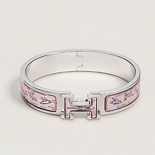 (*)様 HERMES bracelet H ピンク バングル　エルメス　クリッ Clic h bracelet Hermès Pink in Other - 31077850