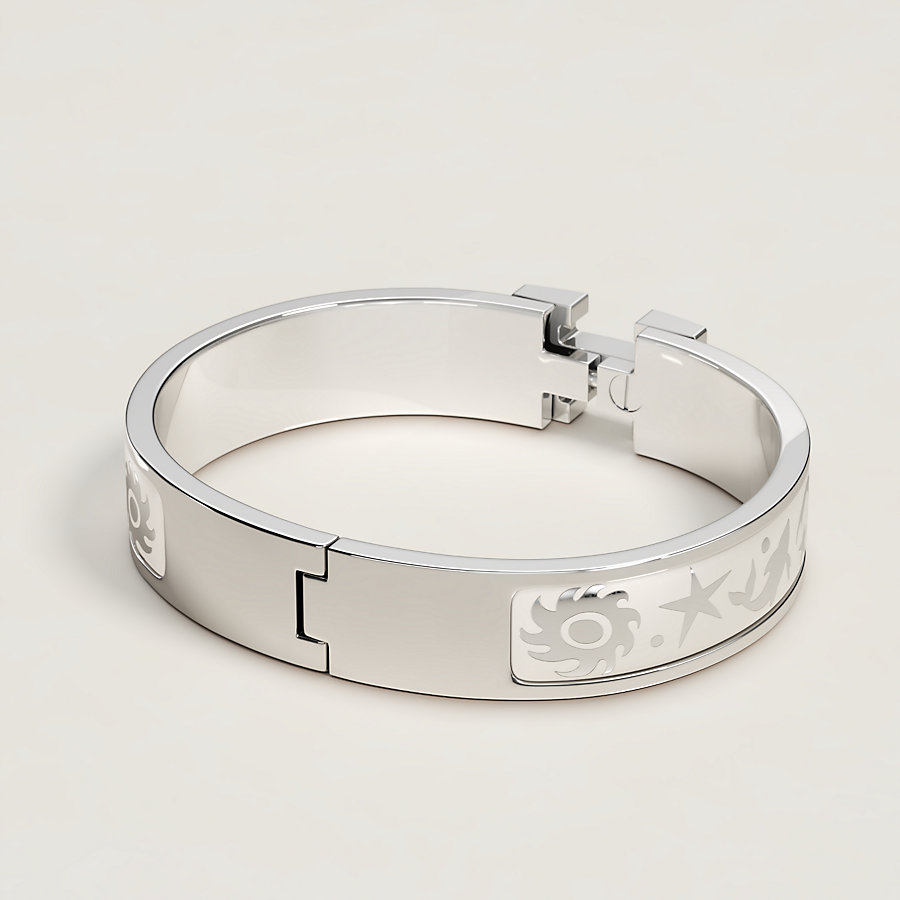 HERMES エルメス フラットパンプス レザー ピンク メダリオン