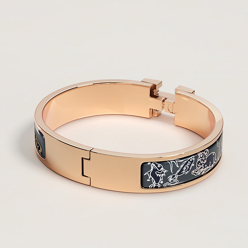【HERMES エマイユ クリックH】バングル✨ラベンダー✨ Clic H Zodiaque bracelet | Hermès USA
