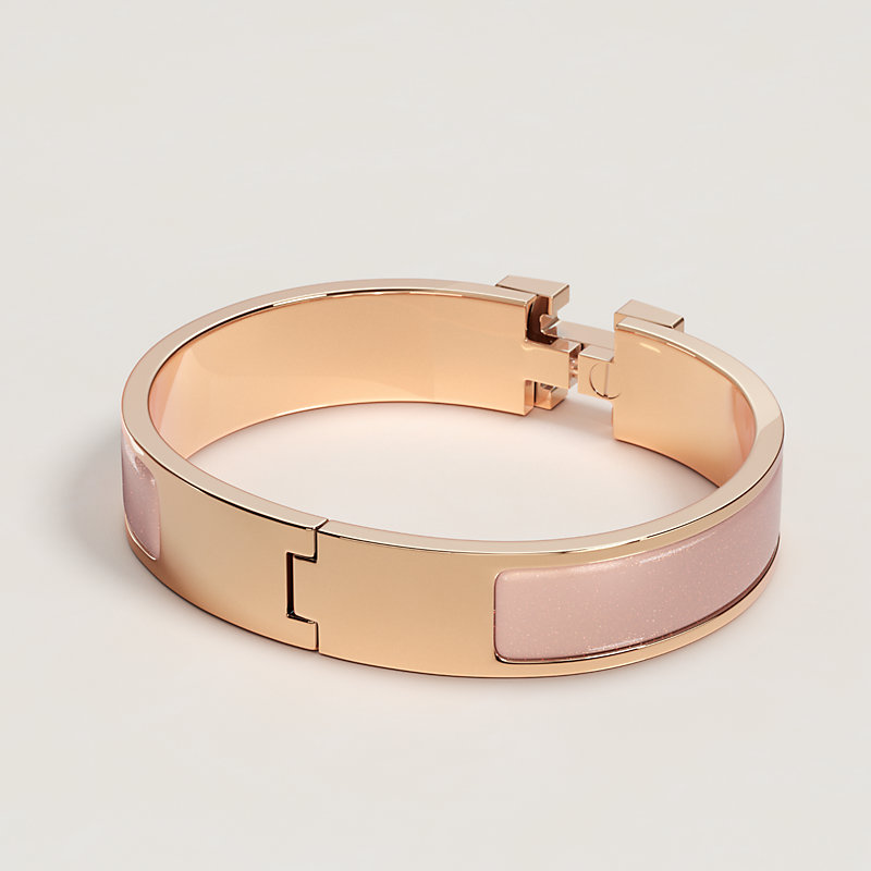 (*)様 HERMES bracelet H ピンク バングル　エルメス　クリッ 様 HERMES bracelet H ピンク バングル エルメス クリッ 様
