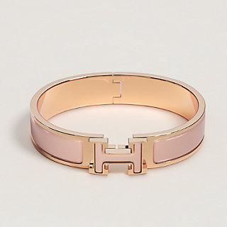 Clic H glitter bracelet - Pink | Hermès Denmark