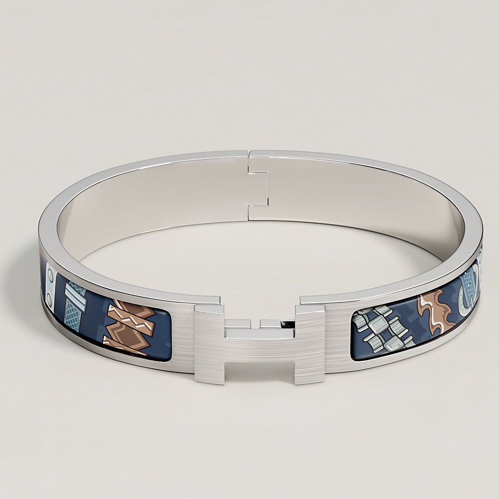 Clic HH 24 Brides et Chaines bracelet - White | Hermès USA