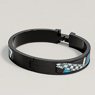 Clic HH 24 Brides et Chaines bracelet - Black | Hermès USA