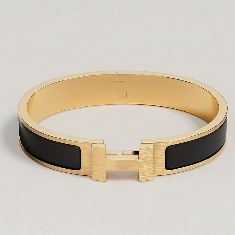 Hermès Clic H Bracelet Gold pm Curry Sold Out | eBay