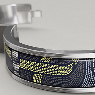 Clic HH Eperon d'Or Sellier bracelet - Blue | Hermès USA